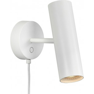 MIB 6 white wall lamp with switch DFTP