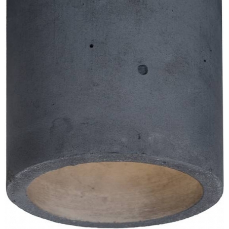 Stylowy Plafon betonowy industrialny Funta Antracytowy LoftLight do przedpokoju i kuchni.
