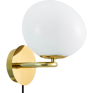 Shapes brass&amp;opal glass glamour wall lamp DFTP 2