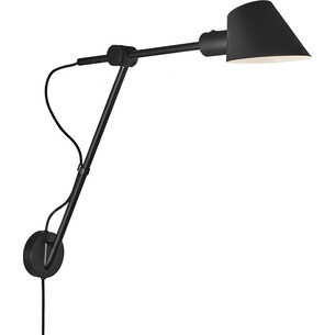 Adjustable wall lamp with arm stay black DFTP 2