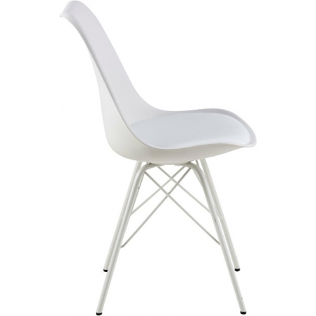 Eris white scandinavian cushion chair Actona
