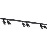 Reflektor sufitowy 6 punktowy Flash 116cm czarny Emibig