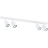 Flash 70cm white 4-point ceiling spotlight Emibig
