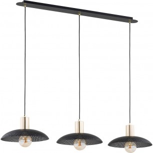 Spirit III 90cm black&amp;gold pendant openwork lamp Emibig