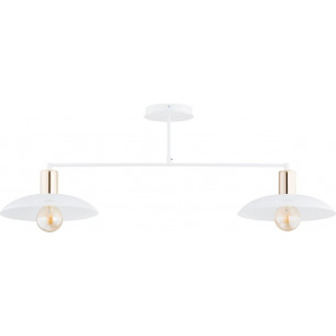 Spirit II 100cm white&amp;gold perforated ceiling lamp Emibig