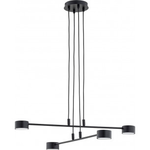 Modus 70cm black 4-light pendant lamp Emibig