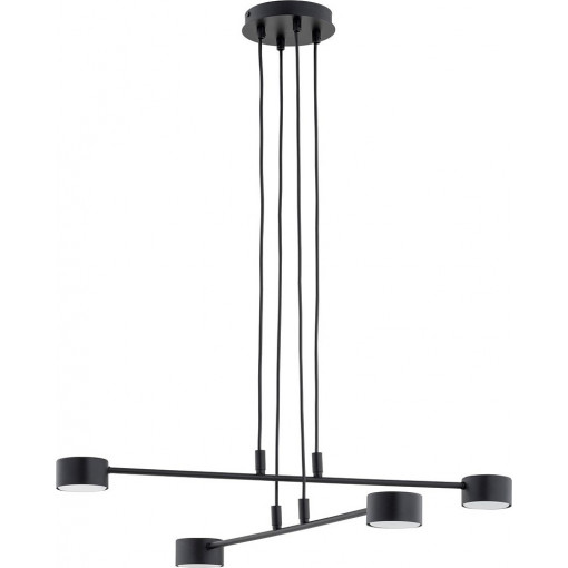 Lampa wisząca 4 punktowa Modus 70cm czarna Emibig