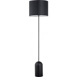 Aspen black&amp;white floor lamp with shade Emibig