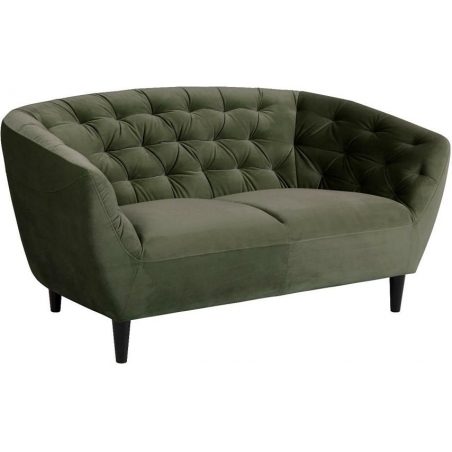 Ria Vic green 2 seater quilted sofa Actona