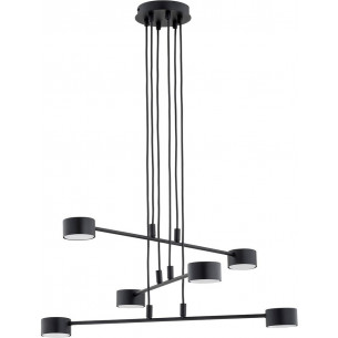 Modus 70cm black 6-light pendant lamp Emibig