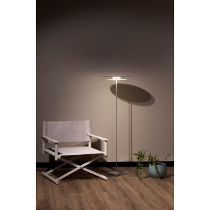 Lampa podłogowa designerska Aeroplan 47cm anode natura szaro-srebrna Loftlight