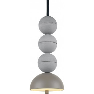 Bosfor 15cm H34.5cm grey concrete pendant lamp LoftLight