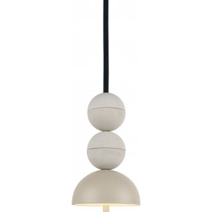 Bosfor 15cm H25,5cm beige&amp;natural grey concrete pendant lamp LoftLight