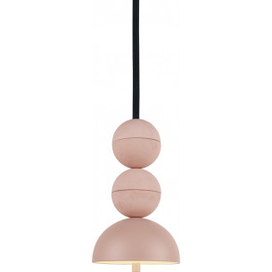 Bosfor 15cm H25.5cm pink concrete pendant lamp LoftLight