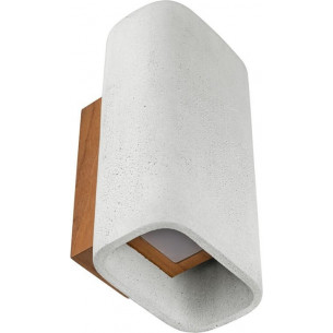 Conteak LED IP65 natural grey outdoor concrete wall lamp LoftLight