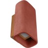 Conteak LED IP65 red outdoor concrete wall lamp LoftLight