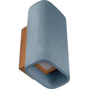 Conteak LED IP65 blue outdoor concrete wall lamp LoftLight