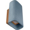 Conteak LED IP65 blue outdoor concrete wall lamp LoftLight