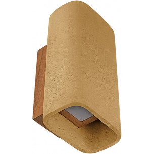 Conteak LED IP65 yellow-orange outdoor concrete wall lamp LoftLight