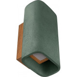 Conteak LED IP65 green outdoor concrete wall lamp LoftLight