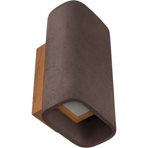 Conteak LED IP65 brown outdoor concrete wall lamp LoftLight