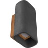 Conteak LED IP65 black outdoor concrete wall lamp LoftLight