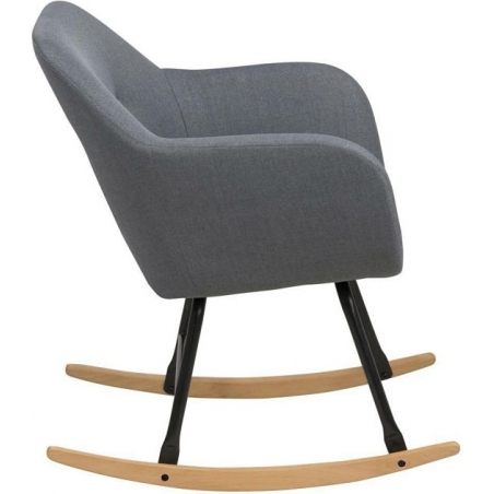 Emilia grey upholstered rocking chair Actona