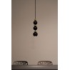 Bola Queen III LED 9cm H35cm black&amp;brass decorative pendant sphere lamp LoftLight