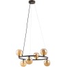 Lampa wisząca okrągła szklane kule Anabelle VI 62cm bursztynowy / brąz TK Lighting