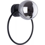 Anabelle graphite mirrored&amp;black glass sphere decorative wall lamp TK Lighting