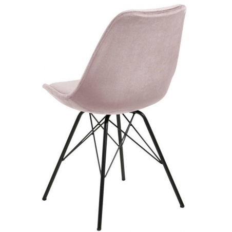 Eris VIC pink&amp;black velvet chair Actona