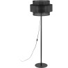 Stylowe lampy boho - Lamp podłogowa z abażurem Calisto Black 159cm czarna Lighting, idealna do salonu, sypialni