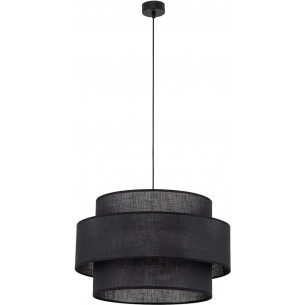 Lamp wisząca z abażurem Calisto Black III 50cm czarna Lighting