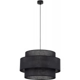 Calisto III 50cm black pendant lamp with shade TK Lighting Calisto III 50cm black pendant lamp with shade TK Lighting