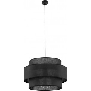 Lamp wisząca z abażurem Calisto Black 50cm czarna Lighting