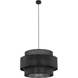 Lamp wisząca z abażurem Calisto Black 50cm czarna Lighting