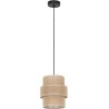 Calisto 20cm jute&black boho pendant lamp TK Lighting