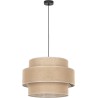 Calisto 50cm jute&black boho pendant lamp TK Lighting