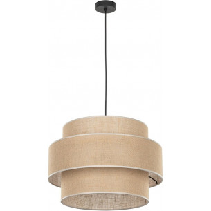 Calisto III 50cm jute&black boho pendant lamp TK Lighting