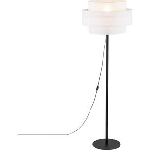 Calisto 159cm white&black floor lamp with shade TK Lighting 2