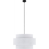 Calisto 50cm white&amp;black pendant lamp with shade lighting