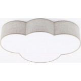 Cloud 63cm linen children's ceiling lamp TK Lighting