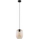 Lampa wisząca szklana Elio 20cm topaz / bursztynowy TK Lighting