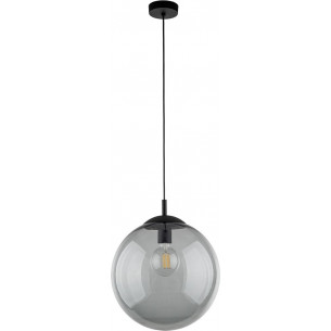 Esme 35cm graphite glass sphere pendant lamp TK Lighting