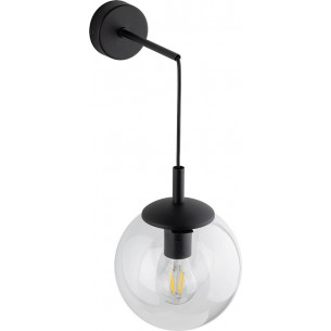 Esme transparent&amp;black glass globe pendant wall lamp TK Lighting