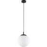 Esme 30cm white glass sphere pendant lamp TK Lighting