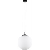 Esme 35cm white glass globe pendant lamp TK Lighting