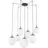 Esme 180cm white 7 glass globes pendant lamp TK Lighting