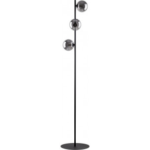 Lampa podłogowa 3 szklany kule Estera grafit / czarny TK Lighting