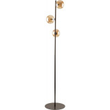 Estera Brown amber&amp;brown floor lamp with 3 glass spheres TK Lighting